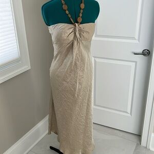 Adrianna Papell gold cocktail dress size 4